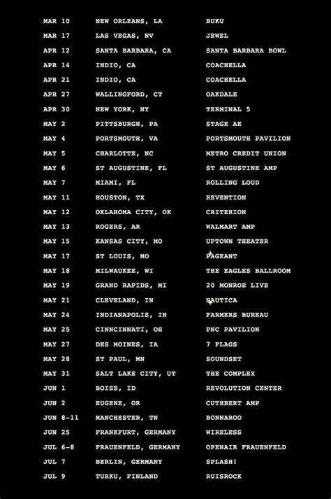 travis scott touring schedule.